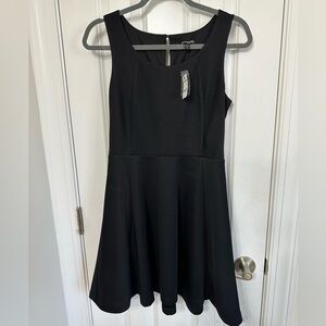 Express Elegant Black Sleeveless Mini Dress